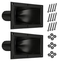 Kit 2 Cornetas Retangular LC2325 Com Parafusos Plastico Som Kit 2 Cornetas Retangular LC2325 Com Parafusos Plastico Som