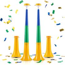 Kit 2 Cornetas Sanfonadas Buzinas Retráteis De Assoprar Para Torcedor Copa Do Mundo Kit 2 Cornetas Sanfonadas Buzinas Retráteis De Assoprar Para Torcedor Copa Do Mundo