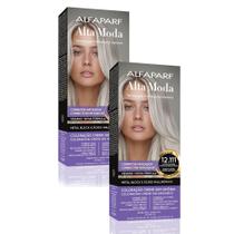 Kit 2 Corretor Matizador Creme Altamoda Alfaparf Louro Platina Cinza Super Intenso 12.111 Kit Kit 2 Corretor Matizador Creme Altamoda Alfaparf Louro Platina Cinza Super Intenso 12.111 Kit
