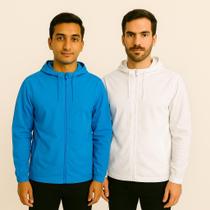 Kit 2 Corta Vento Masculino Impermeável Sem Estampa Agasalho de Inverno Corrida Blusa Masculina