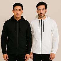 Kit 2 Corta Vento Masculino Impermeável Sem Estampa Agasalho de Inverno Corrida Blusa Masculina