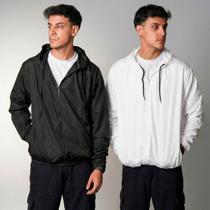 Kit 2 Corta Vento Masculino Impermeável Sem Estampa Agasalho de Inverno Corrida Blusa Masculina