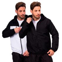 Kit 2 Corta Vento Masculino Jaqueta Frio Inverno Capuz Touca