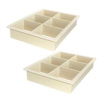 Kit 2 Cortador Brownie Forma Quadrada 7x7 Ou 5x5 Fatiador - Kit 2 Cortador Brownie Forma Quadrada 7x7 Ou 5x5 Fatiador -