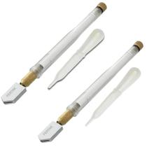Kit 2 Cortador De Vidro Profissional Com Bisnaga Dosadora