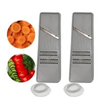 Kit 2 Cortador Ralador Fatiador Legumes Queijo Dupla Face