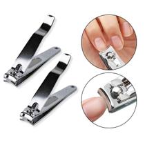 Kit 2 Cortador Unha Grande Lixa Manicure Pedicure Aço Inox