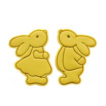 Kit 2 Cortadores Casal Coelho e Coelha da Páscoa 7CM Kit 2 Cortadores Casal Coelho e Coelha da Páscoa 7CM