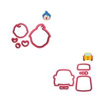 Kit 2 Cortadores Circo Carro Plim Plim