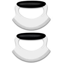 Kit 2 Cortadores de Pizza Aço Inox Brinox Precision Plus 16,5cm Preto Massas Temperos Legumes Kit 2 Cortadores de Pizza Aço Inox Brinox Precision Plus 16,5cm Preto Massas Temperos Legumes