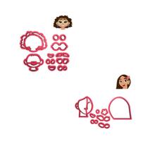 Kit 2 Cortadores Modulares Encanto Mirabel Isabela