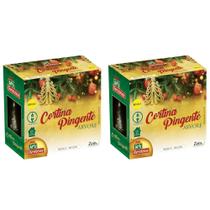 Kit 2 Cortina Pingente Arvore Branca 108 Leds 4M Bivolt Kit 2 Cortina Pingente Arvore Branca 108 Leds 4M Bivolt