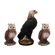 Kit 2 Coruja 1 Gavião Espanta Pombo E Passarinhos - Várias Variedades Kit 2 Coruja 1 Gavião Espanta Pombo E Passarinhos - Várias Variedades