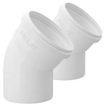 Kit 2 Cotovelos Joelho Esgoto 50mm 2 Polegadas Branco 45 Kit 2 Cotovelos Joelho Esgoto 50mm 2 Polegadas Branco 45