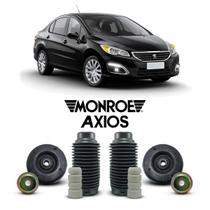 Kit 2 Coxim Batente Coifa Dianteiro Peugeot 408 2015 A 2019