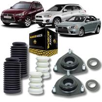 Kit 2 coxim batente e coifa amortecedor dianteiro outlander asx lancer 2008 2009 2010 2011 2012 2013 2014 2015 2016 2017 axios