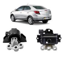 Kit 2 Coxim Motor LE LD Hidráulico Manual Prisma 2013/...