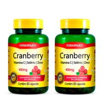 Kit 2 Cranberry Vitamina C + Selênio 60 Capsulas Maxinutri