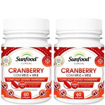 Kit 2 Cranberry Vitamina C + Vitamina E 60 Cápsulas Sunfood