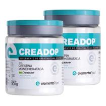 Kit 2 Creadop 300g Creatina Monohidratada Creapure Elemento Puro