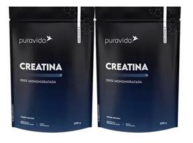Kit 2 Creatina 100% Monohidratada 300g Pura Vida