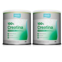 Kit 2 Creatina 100% Monohidratada Zero Açúcar 300g Equaliv