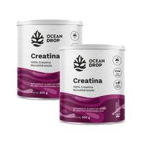 Kit 2 Creatina 100% Pura Monohidratada (300G) - Ocean Drop