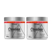 Kit 2 Creatina 100% Pura Monohidratada Topway 300g Sem Sabor Kit 2 Creatina 100% Pura Monohidratada Topway 300g Sem Sabor