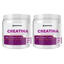 KIT 2 Creatina 300g Monohidratada New Nutrition