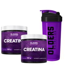 Kit 2 Creatina em Pó 300g e Coqueteleira Olders Nutrition