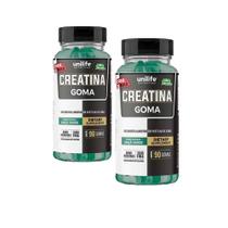 Kit 2 Creatina goma 2x90 gomas Unilife