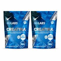 Kit 2 Creatina Importada Nulabs 300g Pura Monohidratada e Micronizada