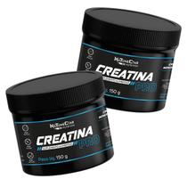 Kit 2 Creatina Monohidratada 150g Em Pó Original Natunéctar Creatine Turbo Black Dark Abrsorção Max Nutrition Importada Suplemento Massa Muscular 100%