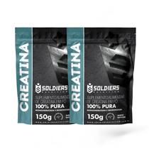 Kit 2 Creatina Monohidratada 150g Soldiers Nutrition