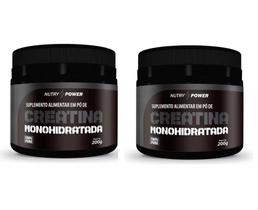 Kit 2 Creatina Monohidratada 200g Nutry Power 100% Pura