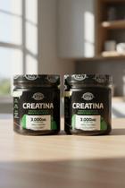 Kit 2 Creatina Monohidratada 300g Canteiro de Ervas Hidrolisada e Micronizada 100 Pura Sem Sabor