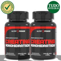 Kit 2 Creatina Monohidratada 600mg 60 Cáps Nutry Power