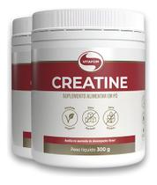 Kit 2 Creatina Monohidratada Creatine Vitafor 300g Sem Sabor