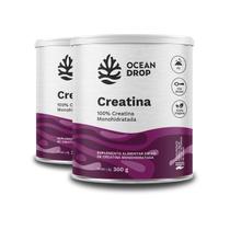 Kit 2 Creatina Monohidratada Ocean Drop Vegana 300g