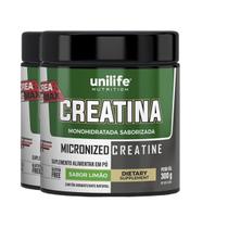 Kit 2 Creatina Monohidratada Unilife Limão 300g
