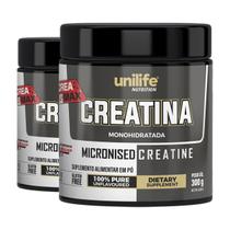 Kit 2 Creatina Pura ATP Monohidrata 300g Unilife Kit 2 Creatina Pura ATP Monohidrata 300g Unilife