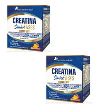 Kit 2 Creatina Sênior Fases + Associações Manga 2x20 sachês 200 gramas Flora Nativa Sabor:Manga