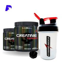 Kit 2 Creatinas Turbo + Coqueteleira 1 dose Integralmédica 450ml