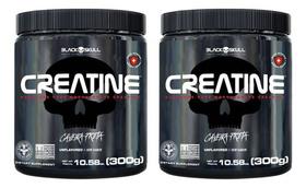 Kit 2 Creatine Creatina 100% Pura Monohidratada 300g Black