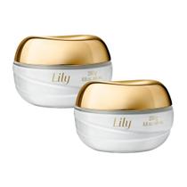 Kit 2 Creme Acetinado Hidratante Desodorante Corporal Lily 250g