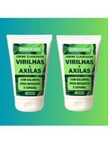 Kit 2 Creme Clareador de Virilhas e Axilas Amazônico 100ml Clareia manchas escuras cotovelos, virilh
