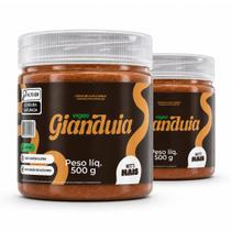 Kit 2 Creme de Avelã Vegan Protein 500g Nutts Mais Gianduia Kit 2 Creme de Avelã Vegan Protein 500g Nutts Mais Gianduia