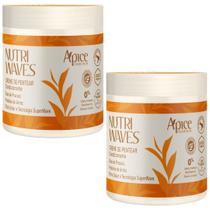 Kit 2 Creme De Pentear Apse Apice Nutri Waves Condicionante Capilar Curvaturas Vegano 500g Kit 2 Creme De Pentear Apse Apice Nutri Waves Condicionante Capilar Curvaturas Vegano 500g