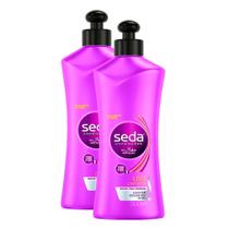 Kit 2 Creme de Pentear Seda Liso Perfeito com 300ml