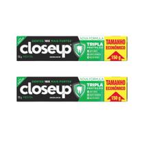 Kit 2 Creme Dental Close Up Tripla Proteção Menta 150g